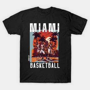 Miami heat basketball  vector graphic design T-Shirt